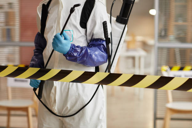 Professional Blood Cleanup technician working in Ithaca, MI